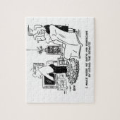 Puzzle La femme masque la télécommande de la télévision (Vertical)