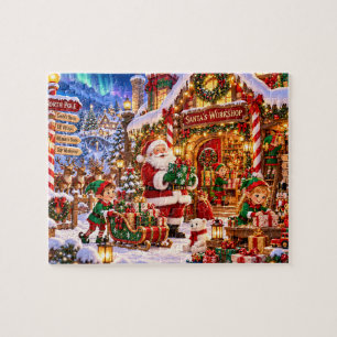 Puzzle La fête de Noël de l'atelier du Père Noël
