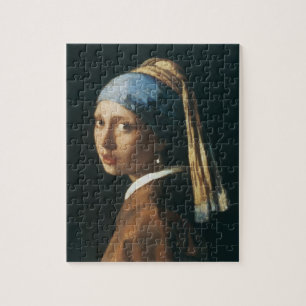 Puzzle La fille avec une boucle d'oreille de perle