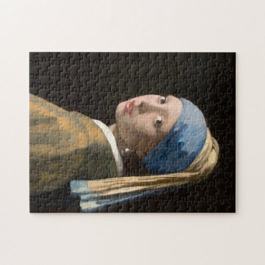 Puzzle La fille de Johannes Vermeer avec une oreille perl (Horizontal)