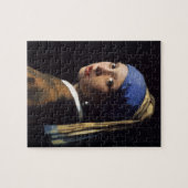 Puzzle La fille de Johannes Vermeer avec une oreille perl (Horizontal)