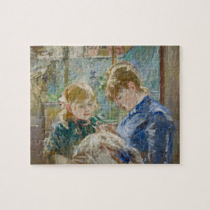 Puzzle La fille de l'artiste, Julie, avec sa bonne