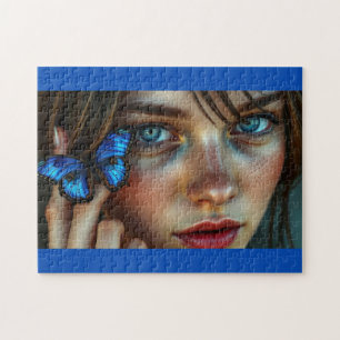 Puzzle La fille et le papillon