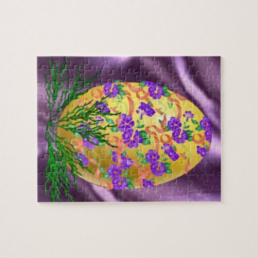 Puzzle La fleur a décoré l'oeuf (Horizontal)