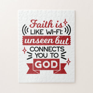 Puzzle La foi est comme le Wi-Fi : invisible mais vous co