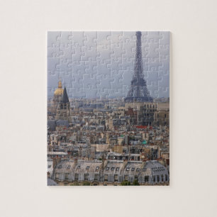 Puzzle La France, Paris, paysage urbain avec Tour Eiffel