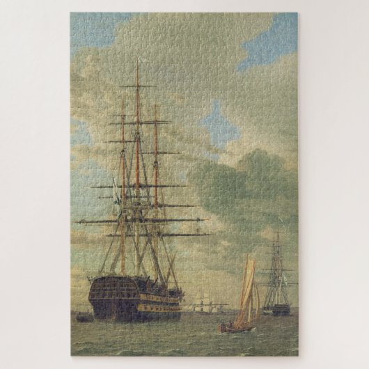 Puzzle La frégate à l'ancre dans les rades  (Vertical)