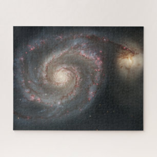 Puzzle La galaxie de Whirlpool M51 et son compagnon dans