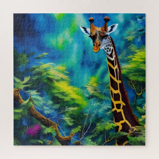 Puzzle La girafe dans les arbres (Vertical)