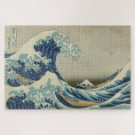 Puzzle La Grande Vague au large de Kanagawa<br><div class="desc">La Grande Vague au large de Kanagawa (神 奈 川 浪 裏, Kanagawa-oki Nami Ura, s'est allumée. '"Sous une vague de Kanagawa"'), aussi connu sous le nom de La Grande Vague ou simplement La Vague, est une gravure en bois de l'artiste japonais Hokusai ukiyo-e. Il a été publié entre 1829...</div>