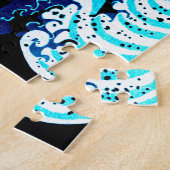 Puzzle La Grande Vague Bleu foncé (Côté)