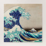 Puzzle La Grande vague de l'art japonais Vintage Kanagawa<br><div class="desc">La Grande Vague au large de Kanagawa Vintage Jigsaw Puzzle d'art japonais.</div>