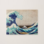 Puzzle La Grande vague de l'art japonais Vintage Kanagawa<br><div class="desc">La Grande Vague au large de Kanagawa Vintage Jigsaw Puzzle d'art japonais.</div>