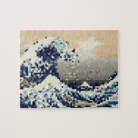 Puzzle La grande vague outre de l'art de pixel de bit de<br><div class="desc">La grande vague outre du tsunami art. de pixel de bit du cru 8 de Kanagawa (神奈川沖浪裏).

Les trotteurs de globe se spécialise dans des images idiosyncratiques du monde entier. Voici que vous trouverez les cartes de voeux,  les cartes postales,  les affiches,  le Mousepads et plus uniques.</div>