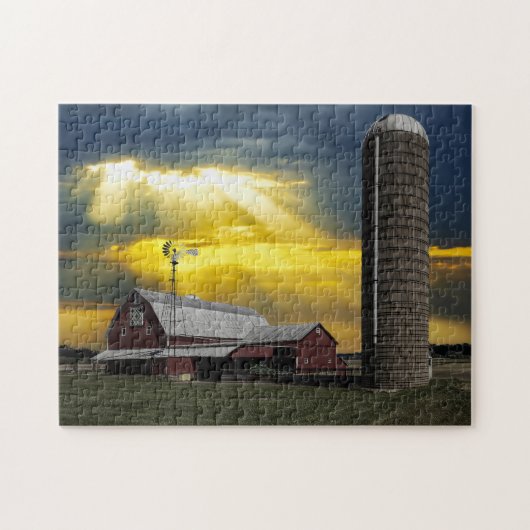 Puzzle La grange rustique Ohio. (Horizontal)