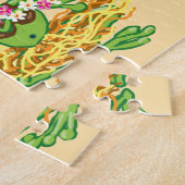 Puzzle La grenouille hula hawaïenne (Côté)