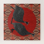 Puzzle La Guinée Rustique Fowl Birds Walking (Horizontal)