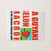 Puzzle La Guyane selon Macron est une île (Horizontal)