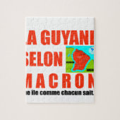 Puzzle La Guyane selon Macron est une île (Vertical)