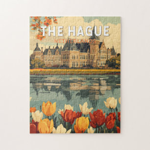 Puzzle La Haye Pays-Bas Travel Art Vintage