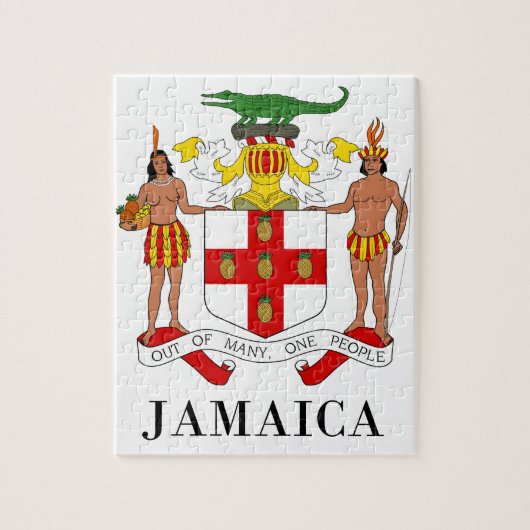 Puzzle La JAMAÏQUE - symbole/manteau des (Vertical)
