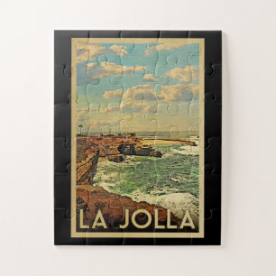 Puzzle La Jolla Vintage voyage - Côte de Californie