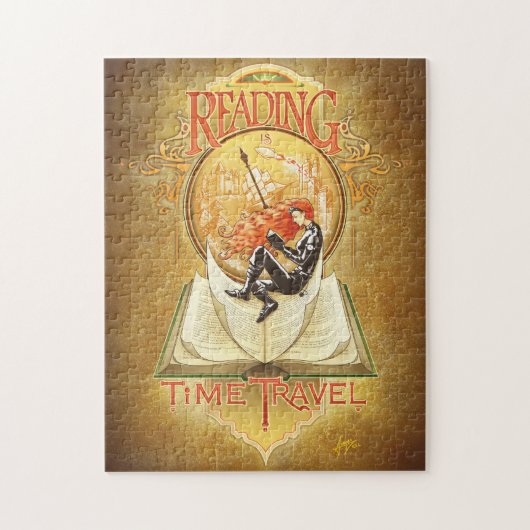 Puzzle La lecture est un voyage dans le temps (Vertical)