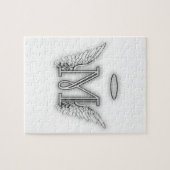 Puzzle La lettre initiale de l'alphabet M d'ange s'envole (Horizontal)