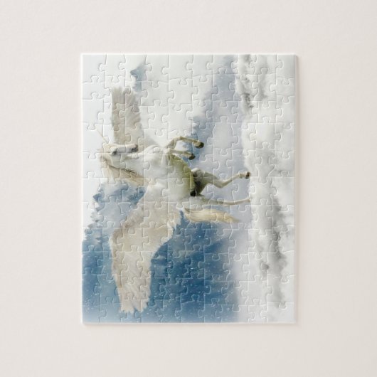 Puzzle La licorne magique dansant dans les nuages (Vertical)
