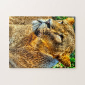 Puzzle La lionne Big Cats. (Horizontal)