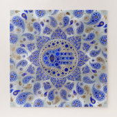 Puzzle La main de Hamsa sur la mère de la perle (Horizontal)