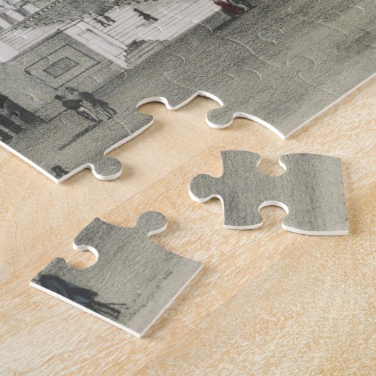 Puzzle La Maison Blanche, Capitole à Washington Lithograp (Côté)