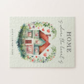 Puzzle La maison est là où le coeur réchauffe la maison (Horizontal)