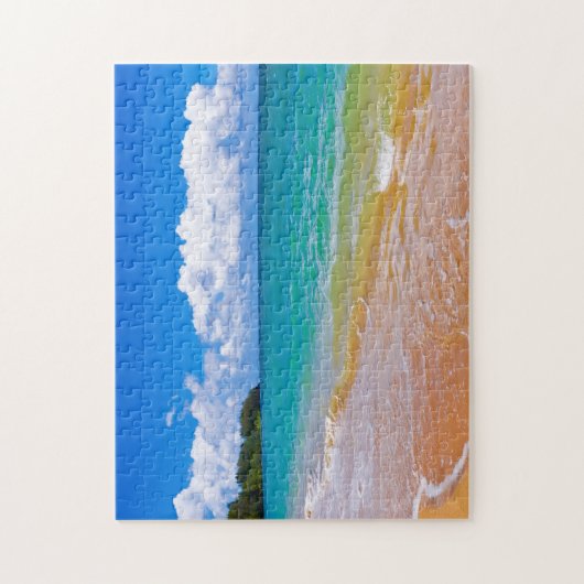 Puzzle La mer le long de la baie d'Hanalei (Vertical)