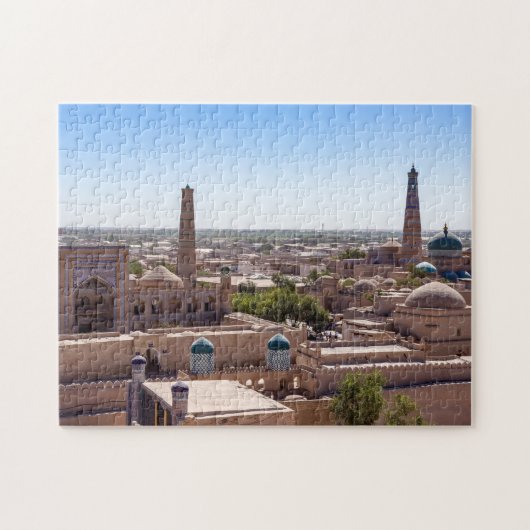 Puzzle La mosquée Islam Khodja et la citadelle Kunya-ark (Horizontal)