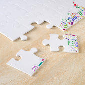 Puzzle La musique note la carte du monde (Côté)