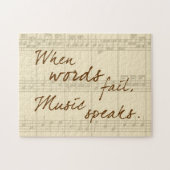 Puzzle La musique parle (Horizontal)