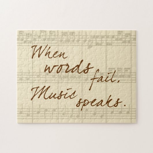 Puzzle La musique parle (Horizontal)