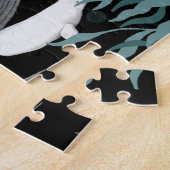 Puzzle La Nage Des Baleines Illustration Art Whale (Côté)