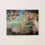 Puzzle La naissance de Vénus par Sandro Botticelli<br><div class="desc">La naissance de Vénus (vers 1482-1486) par Sandro Botticelli (1444-1510) est une peinture mythologique vintage de l'époque de la Renaissance. La déesse Vénus est apparue de la mer comme une femme adulte et se tient à l'intérieur d'un grand coquillage sur le bord de mer.</div>