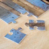 Puzzle La navigation sur glace sur le lac — (Côté)