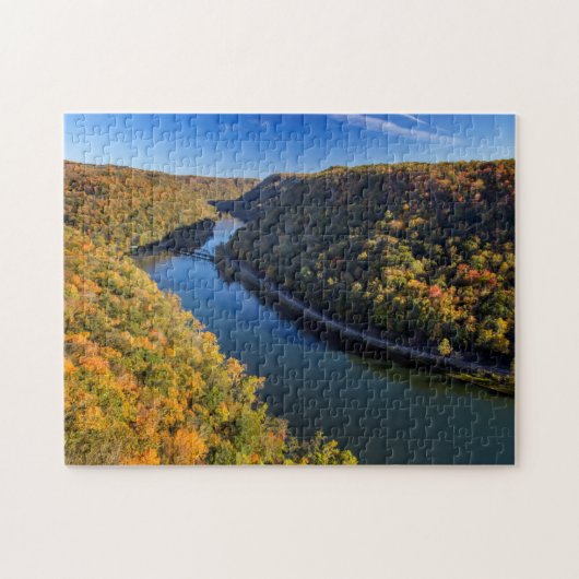 Puzzle La New River Gorge à Hawks Nest State Park (Horizontal)