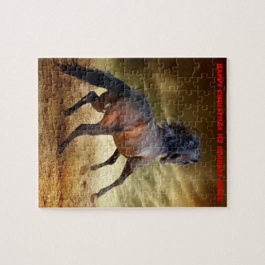 Puzzle La nièce de Noël. (Horizontal)