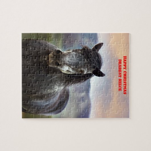 Puzzle La nièce de Noël. (Horizontal)