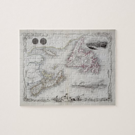 Puzzle La Nouvelle-Écosse et Terre-Neuve, d'une série de (Horizontal)