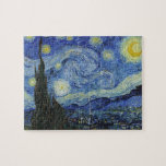 Puzzle La nuit étoilée de Van Gogh<br><div class="desc">S'il vous plaît visitez mon magasin pour un design plus intéressant et plus de choix de couleurs. => zazzle.com/iwheels*</div>