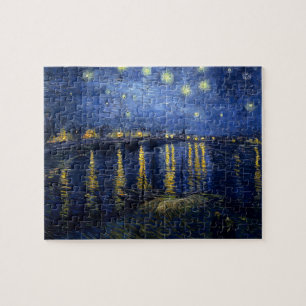 Puzzle La nuit étoilée de Vincent van Gogh sur le Rhône