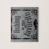 Puzzle La pêche est ma citation préférée (Vertical)