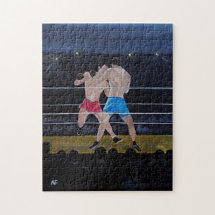 Puzzle La peinture Les Boxeurs par Alfred Fox