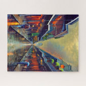 Puzzle La peinture numérique du quartier français (Horizontal)